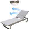 Chaise longue à sangles réglables