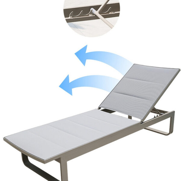 Chaise longue à sangles réglables