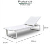 Chaise longue à sangles réglables