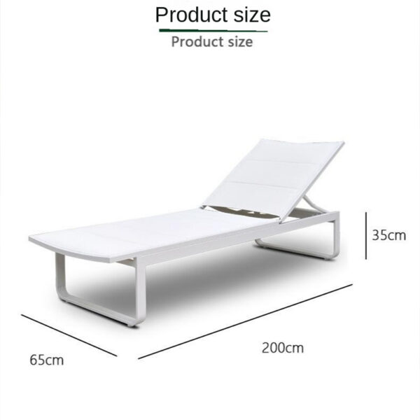 Chaise longue à sangles réglables