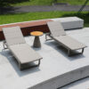 Chaise longue à sangles réglables