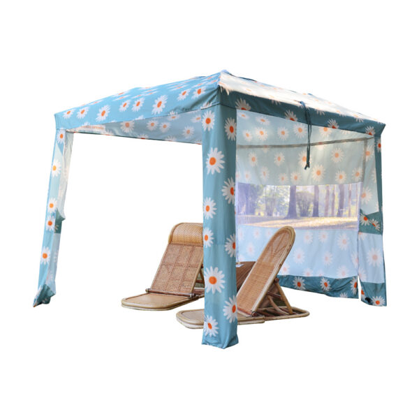 Daisy Print Garden Gazebo Canopy