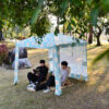 Daisy Print Garden Gazebo Canopy