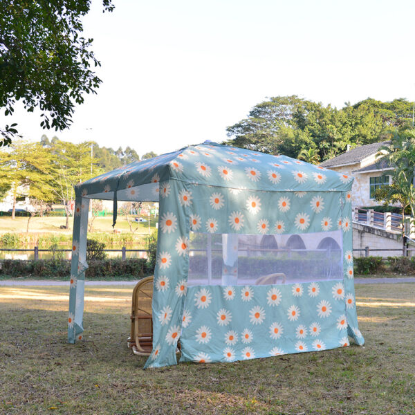 Daisy Print Garden Gazebo Canopy
