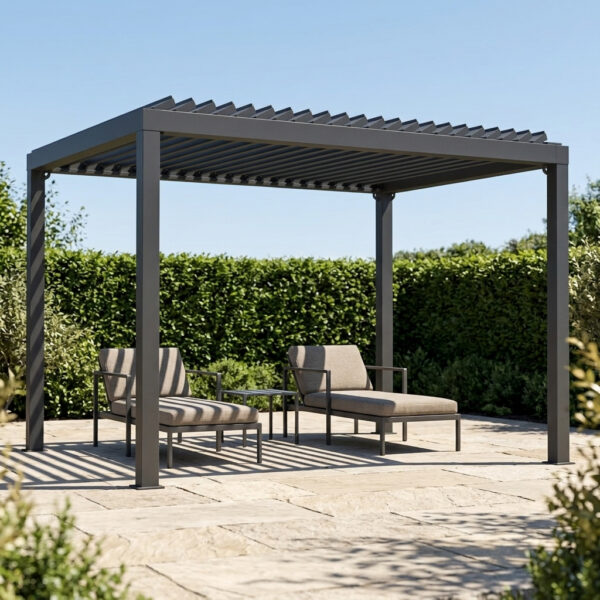 Freestanding Louvered Pergola for Outdoor Project Sourcing