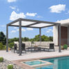 Freistehende Pergola mit Lamellen für die Beschaffung von Projekten im Außenbereich