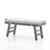 Gray Metal Outdoor Dining Armchair with Cushions Gray Metal Outdoor Dining Armchair with Cushions