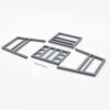 Gray Metal Outdoor Dining Armchair with Cushions Gray Metal Outdoor Dining Armchair with Cushions