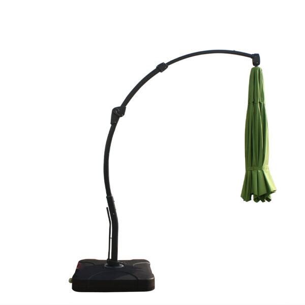 Ombrellone da giardino verde a sbalzo