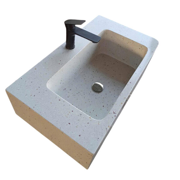 Modernes weißes Aufsatzwaschbecken Modernes weißes Aufsatzwaschbecken