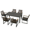 Open-Frame Patio Dining Table and Chairs