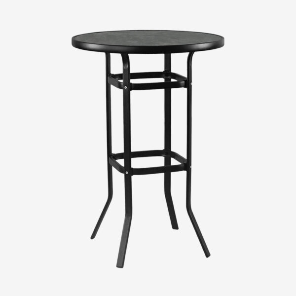Patio Bistro Table and Tall Sling Chairs