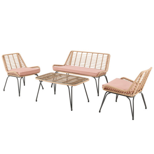 Patio Conversation Set with Open Weave for Trade Sourcing