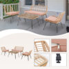 Set da giardino con intreccio aperto per l'approvvigionamento all'ingrosso
