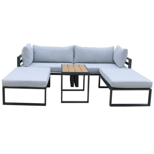 Patio Sofa Set with Ottomans for Wholesale Project Sourcing