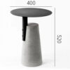 Table d'appoint ronde à pied effilé, destinée à la vente en gros Table d'appoint ronde à pied effilé, destinée à la vente en gros