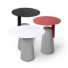 Table d'appoint ronde à pied effilé, destinée à la vente en gros Table d'appoint ronde à pied effilé, destinée à la vente en gros
