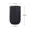 Tall Speckled Gray Cylindrical Planter for Trade Sourcing