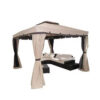 Mobiliario de exterior para terraza con toldo tipo cenador de dos niveles, al por mayor Mobiliario de exterior para terraza con toldo tipo cenador de dos niveles, al por mayor