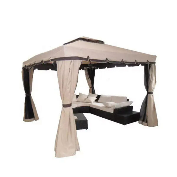 Mobiliario de exterior para terraza con toldo tipo cenador de dos niveles, al por mayor Mobiliario de exterior para terraza con toldo tipo cenador de dos niveles, al por mayor