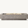Wholesale Rectangular Linear Fire Pit with Recessed Base