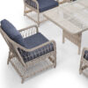 Wholesale Woven Patio Dining Set with Cushioned Armchairs
