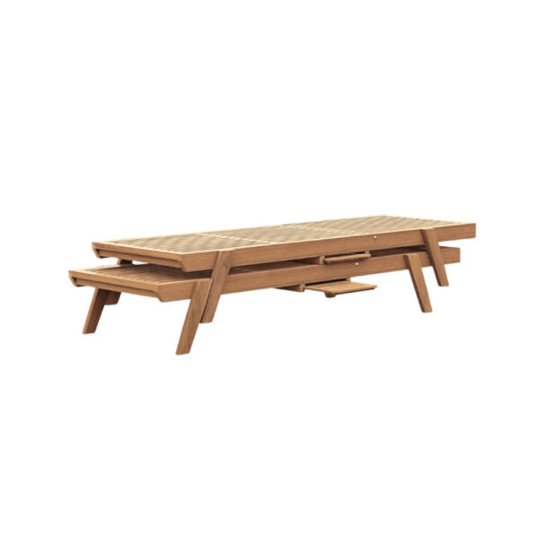 Tumbona de madera para exterior Tumbona de madera para exterior